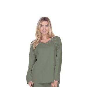 Urban MuuMuu Olive Green NWT Tunic  French Terry Swarovski Oprah Favorite LARGE